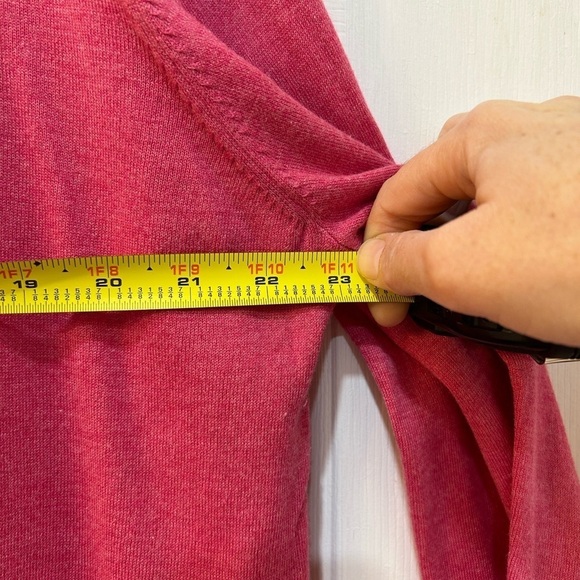 Peter Millar Crown Soft Silk Blend V-Neck Sweater Pink Soft Golf Resort Men Sz M - Picture 4 of 6